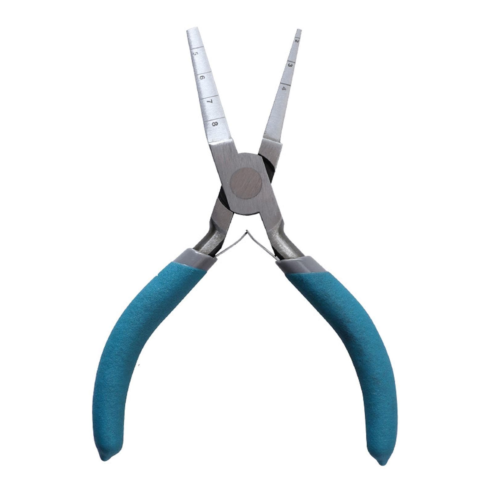 6in Double Square Nose Winding Pliers Multifunctional Wire Looping Pliers with Scales for Crafts