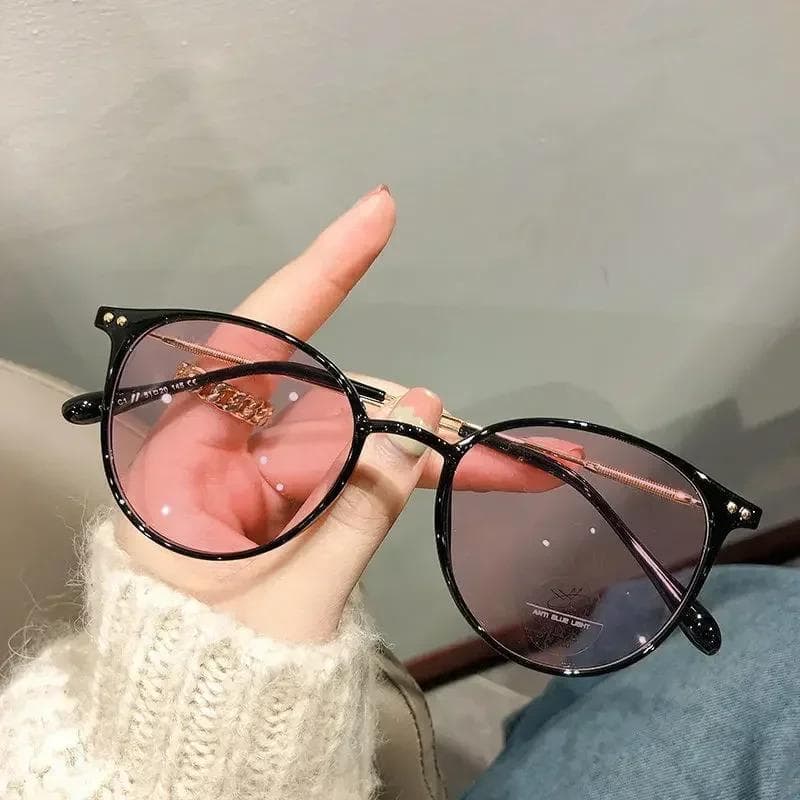 Ladies Anti Blue Light Photochromic Glasses Myopia Sunglasses Diopter 0 To -6 0 Outdoor Smart Changing Color 0