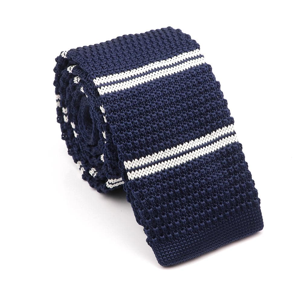 Men's, Solid Color, Knitted Tie, Leisure, Slim Neckties, Wedding, Business,
