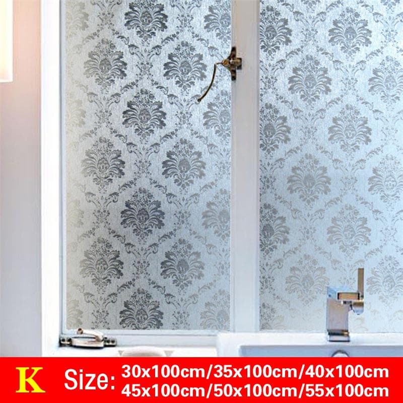 1Roll Home Decor Sticker Stained 3D Decorative Window Glass Film Privacy Anti UV 50x100cm