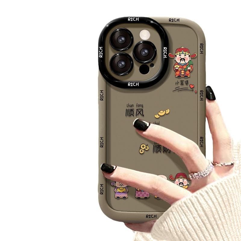 Applicable To Apple 16 Shell IPhone 13 Smooth Sailing and Wealth 14 Promax Puff Shell 12mini Apple 16PROMAX
