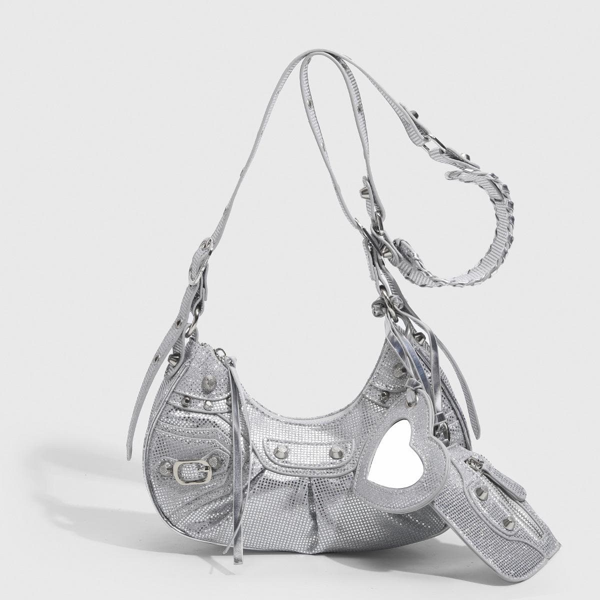 Women Bag Fashion Handbag Hourglass Shoulder Bag Shining Diamond Luxury