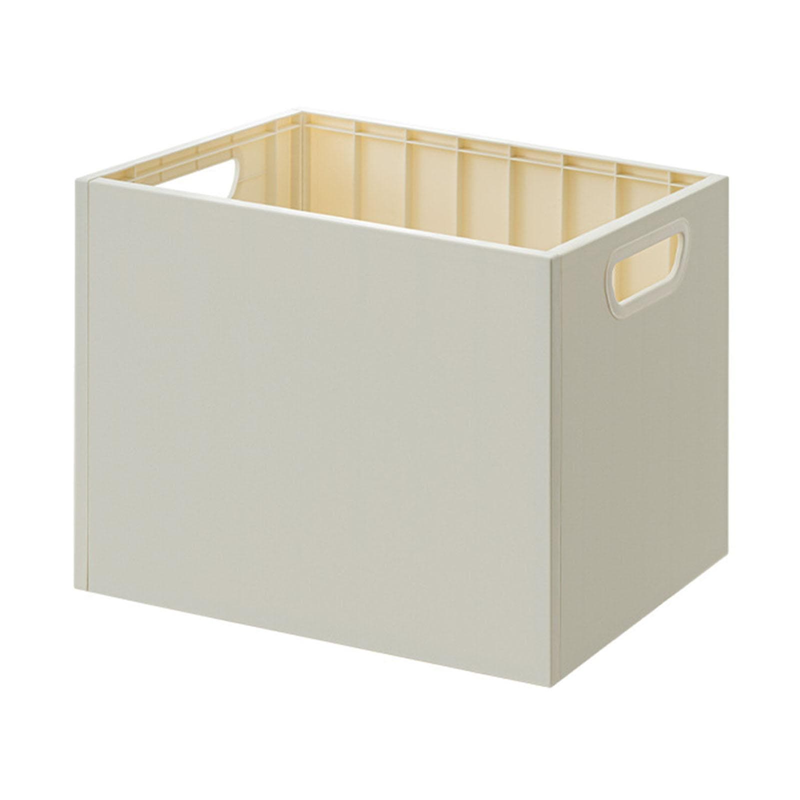 Book Storage Box with Dual Side Handles Stackable 50kg Load Bearing Multifunctional Use File