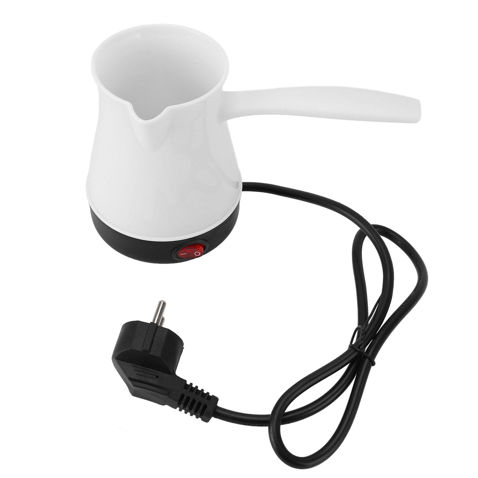 Electric Turkish Coffee Kettle 300ML Fast Even Heating Stainless Steel Turkish Electric Coffee L(for 6.5-9kg) white
