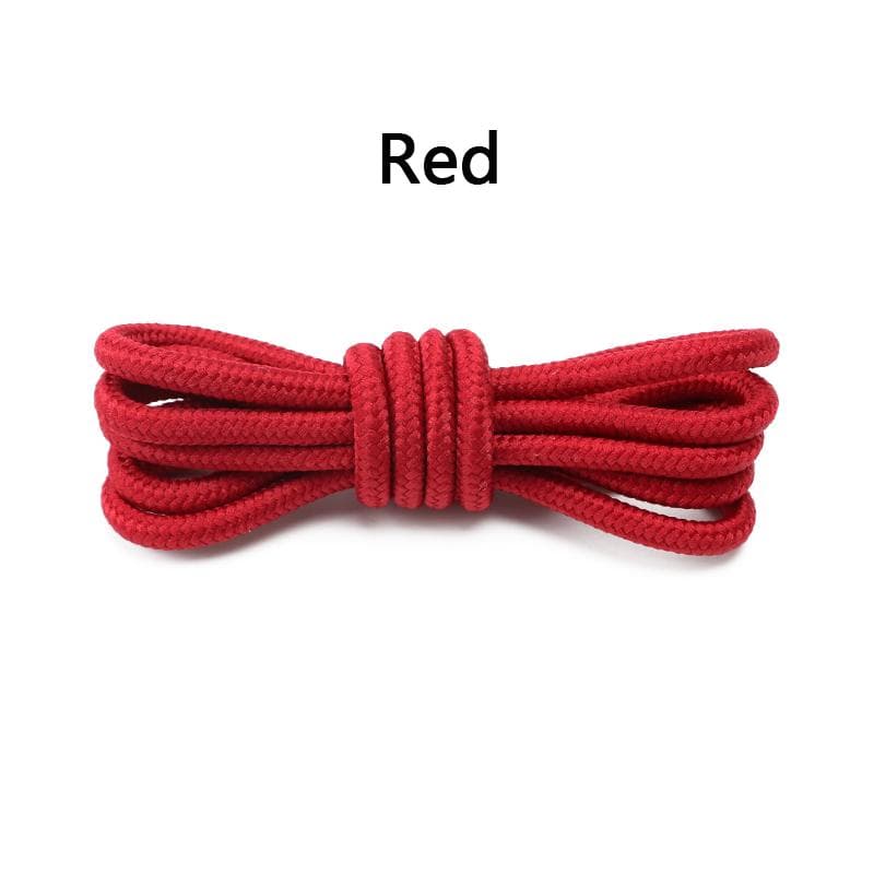 1Pair Classic Round Shoelaces for Sneakers Martin Boot Hiking Shoes Shoelace Oxford Shoe Laces 90cm/120cm/150cm Shoestrings YD-1-70cm-red red