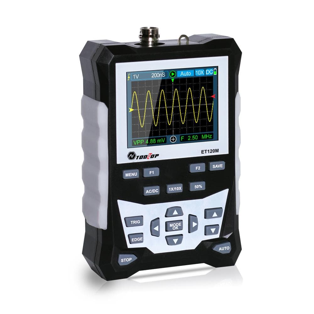 TOOLTOP DS0120M 320x240 2.4 Inch TFT Color Screen Digital Oscilloscope 120MHz multicolour