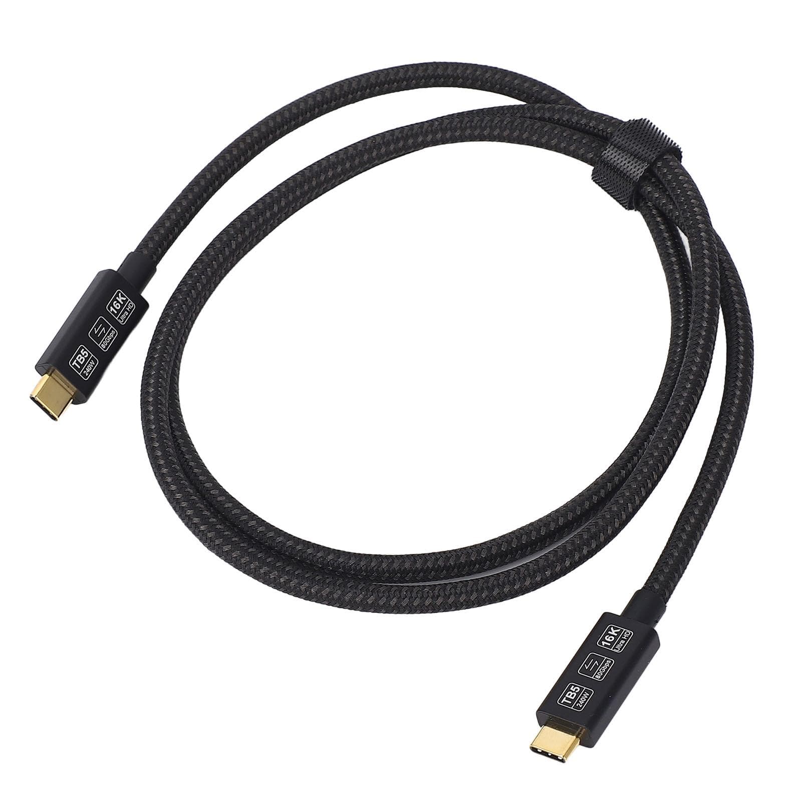 USB 4 Cable 240W USB C Cable 80Gbps 3.3FT 16K 8K 4K Video Transmission for Smartphones Tablets