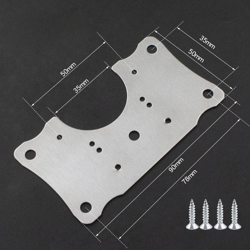 Cabinet Hinge Repair Plate Kit Hinges Repair Cupboard Door Hinge Mounting Fixing Pads Screws Furniture Hardware B-2PCS