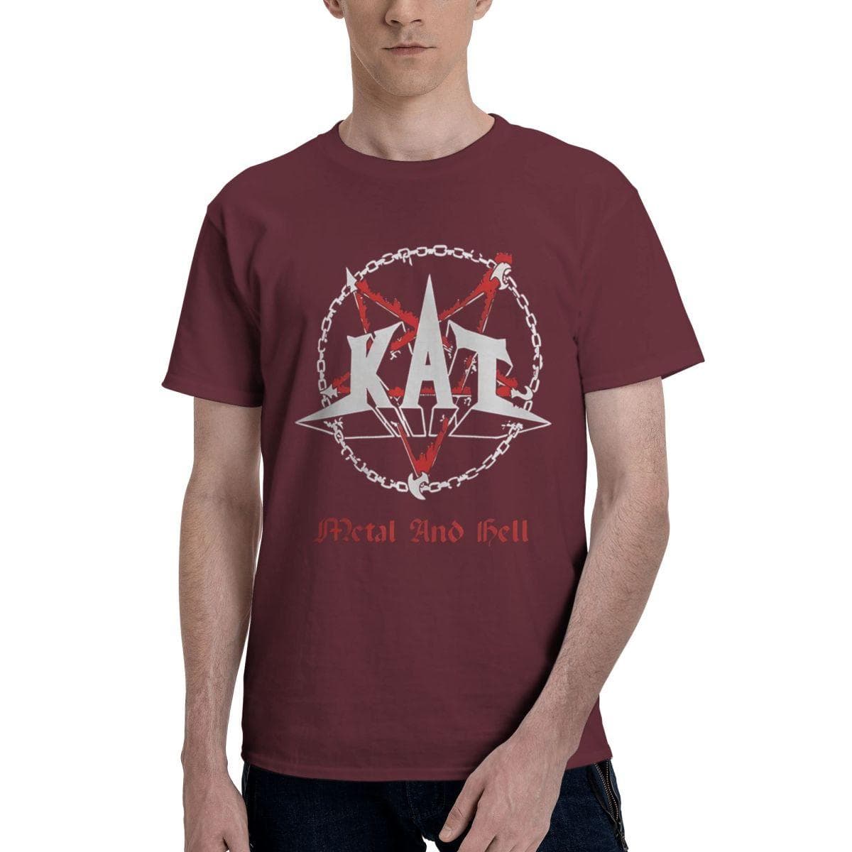 Kat Metal And Hell O Neck 100% Cotton Casual Breathable Confortable T-Shirt New In Tops And T-Shirts Men T-Shirt L brown