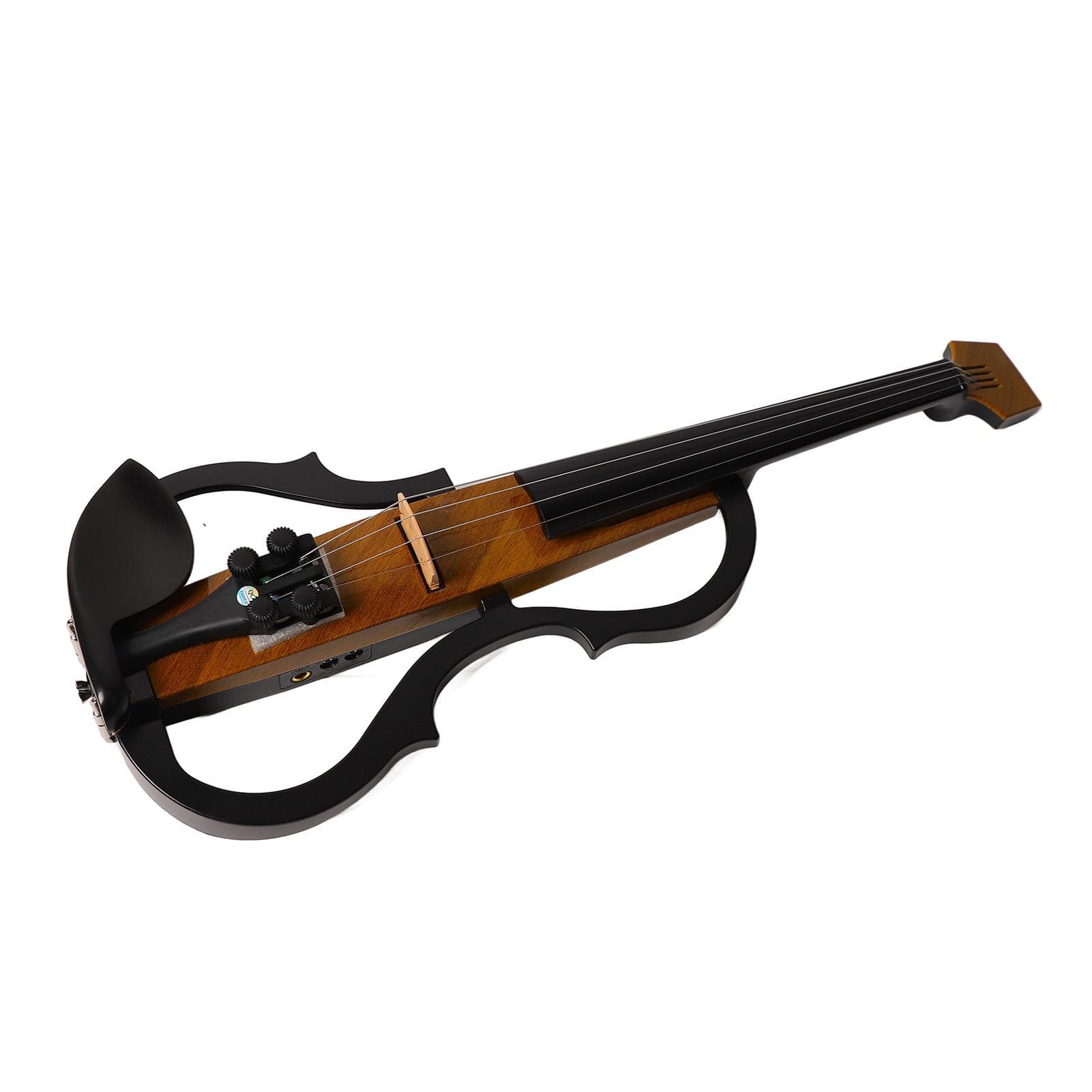 Headless Electric Violin Carbon Fiber Body ABS Edge Silent Electric Violin for Practice Performance