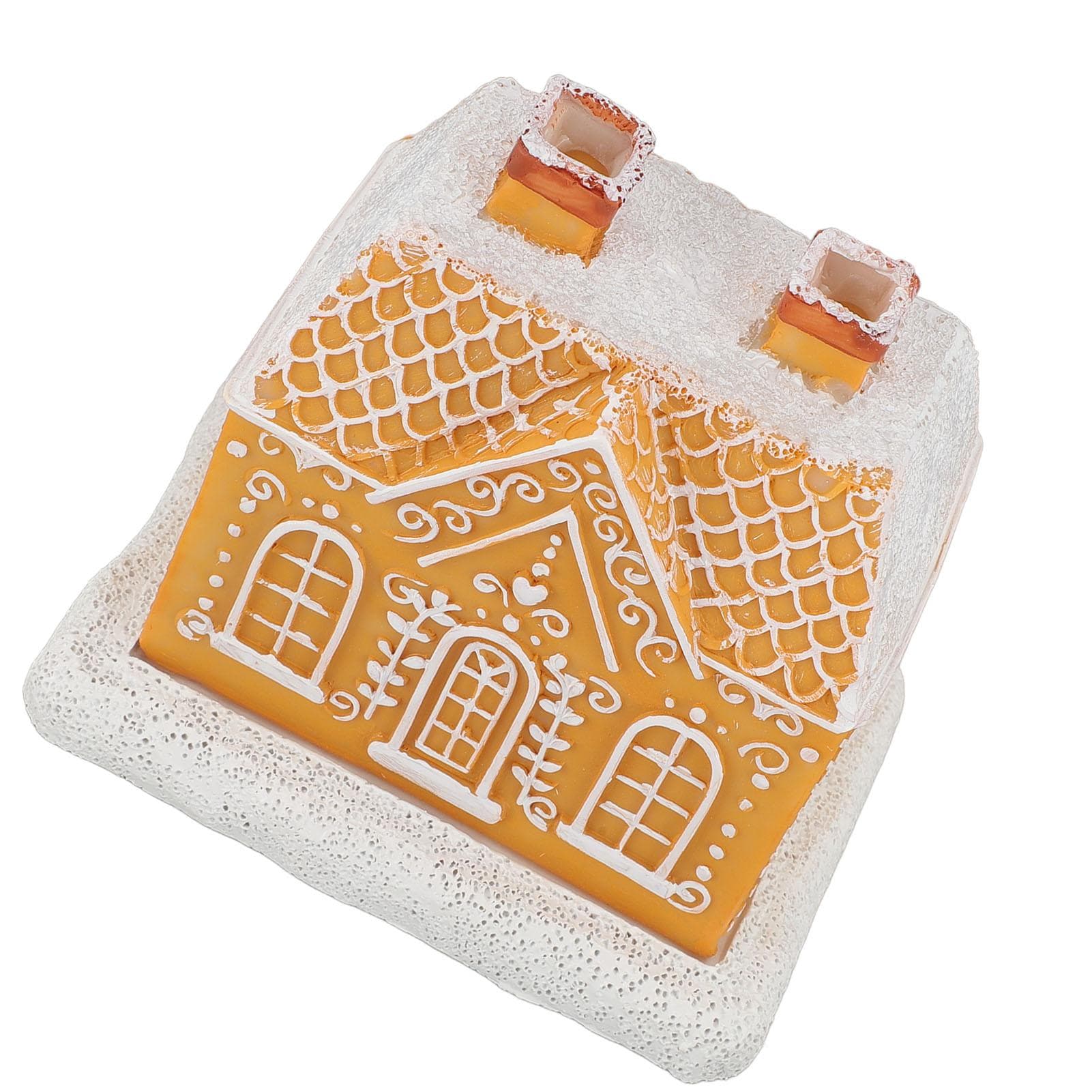 House Incense Cone Burner Log Cabin Incense Cone Burner Snowy Winter Incense Cone Burner for Nail