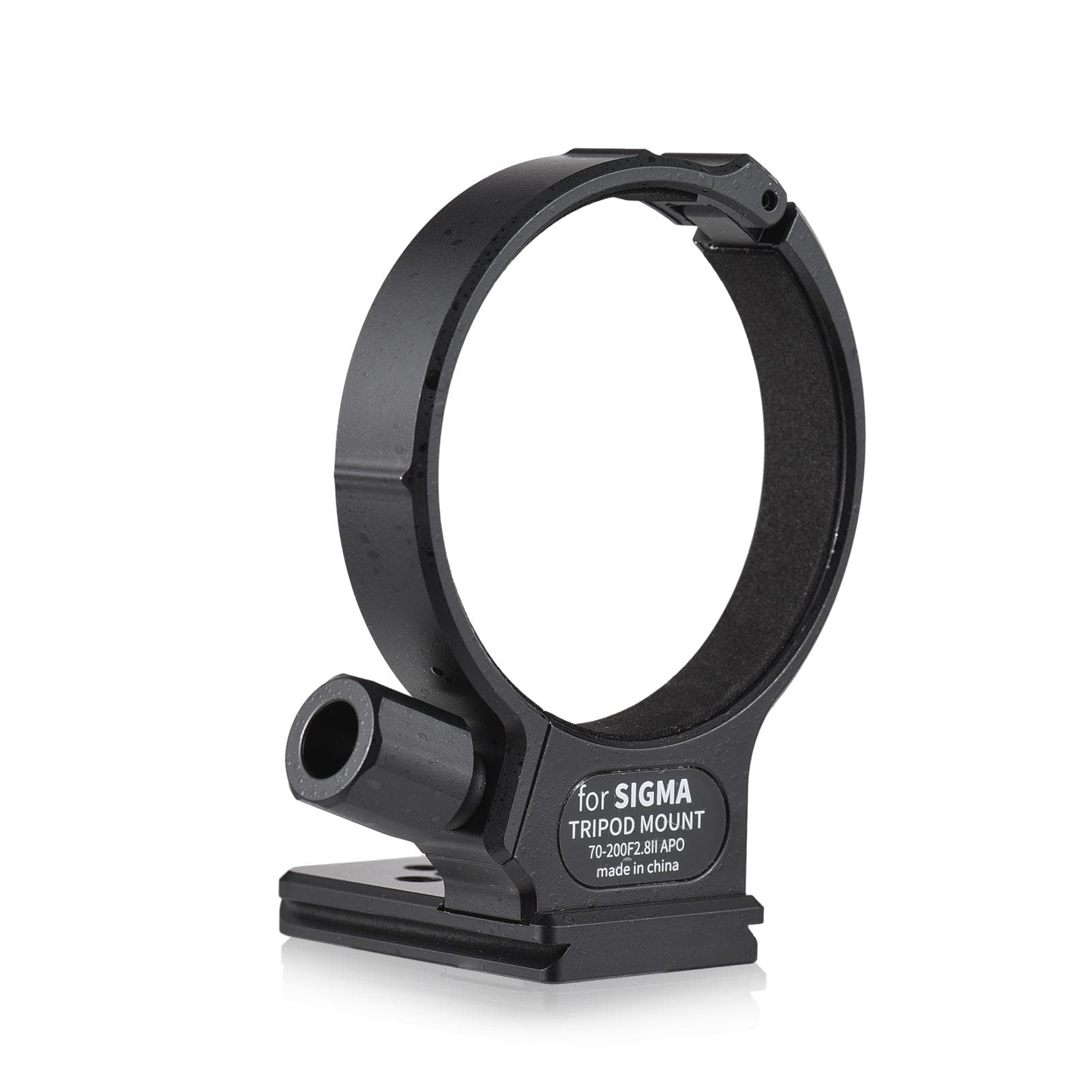 71mm Tripod Mount Ring with 60mm Quick Release Plate 1/4in & 3/8in Threaded Holes Compatible with black