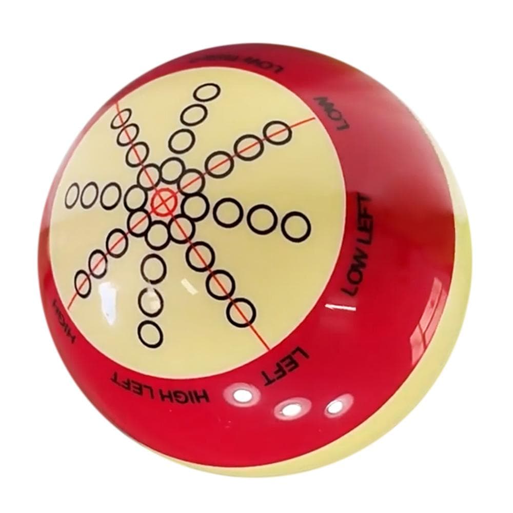 Red White Resin Billiard Training Cue Ball Pool Cue Ball Practice Training Artifact red