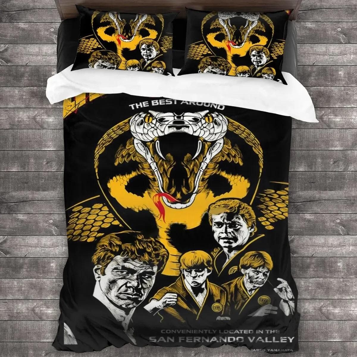 TV Series Cobra Kai Bedding Set Duvet Cover Bedroom Comforter Covers Single Twin King Size Quilt Cover Home Textile EU Single 135x200cm