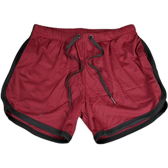 Running Shorts Men Gym Fitness Training Gitf Quick Dry Beach Short Pants Male Summer Sports Workout Fitness Bottoms XXL red