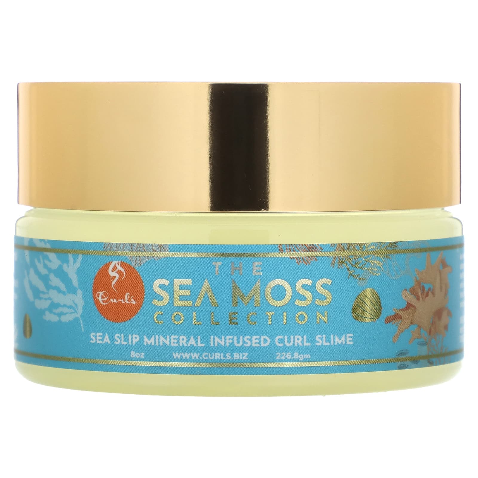 Curls, Sea Moss Collection, Curls Slime with Sea Sleep Minerals, 8 oz (226.8 g)