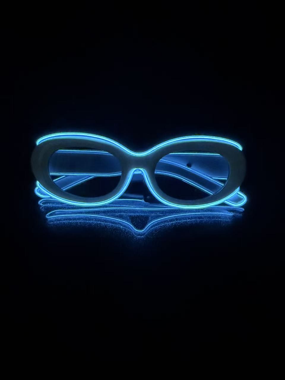 Wireless EL luminous glasses LED disco sunglasses pixel KTV bar atmosphere concert flash online celebrity party Pink