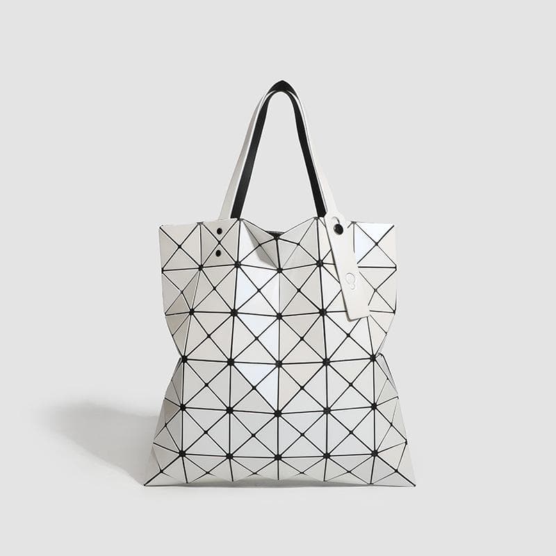 Spring and Summer Fashion Six-compartment Single-shoulder Bag, Diamond-shaped Geometric Bag, Versatile Diamond-shaped Hand-held Tote Bag
