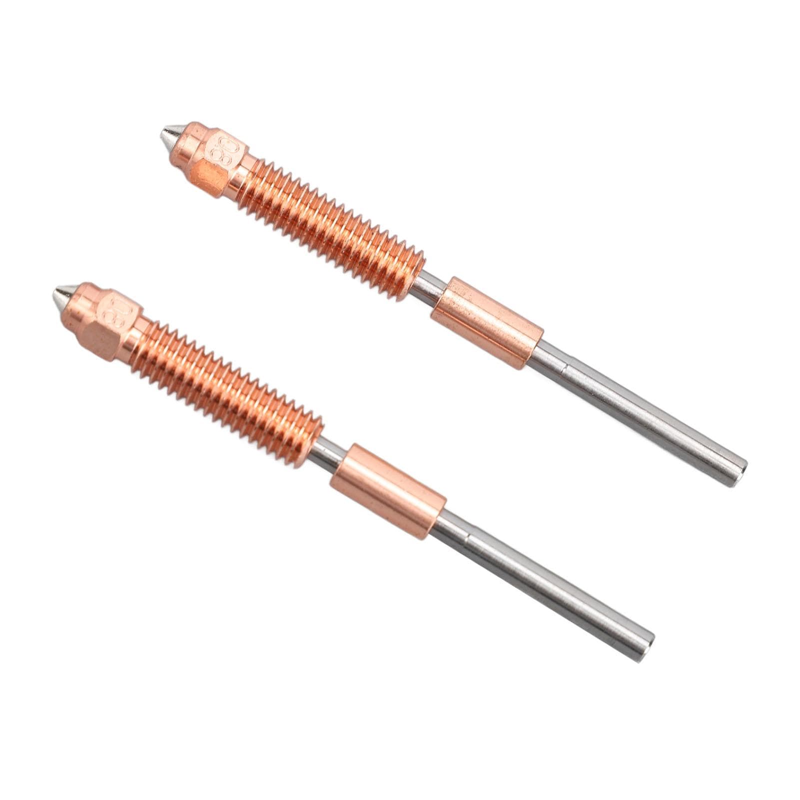 2 Pcs for K1C Nozzle 0.8mm All Metal 30mm3s High Flow 600mms High Speed Printing 3D Printer Quick