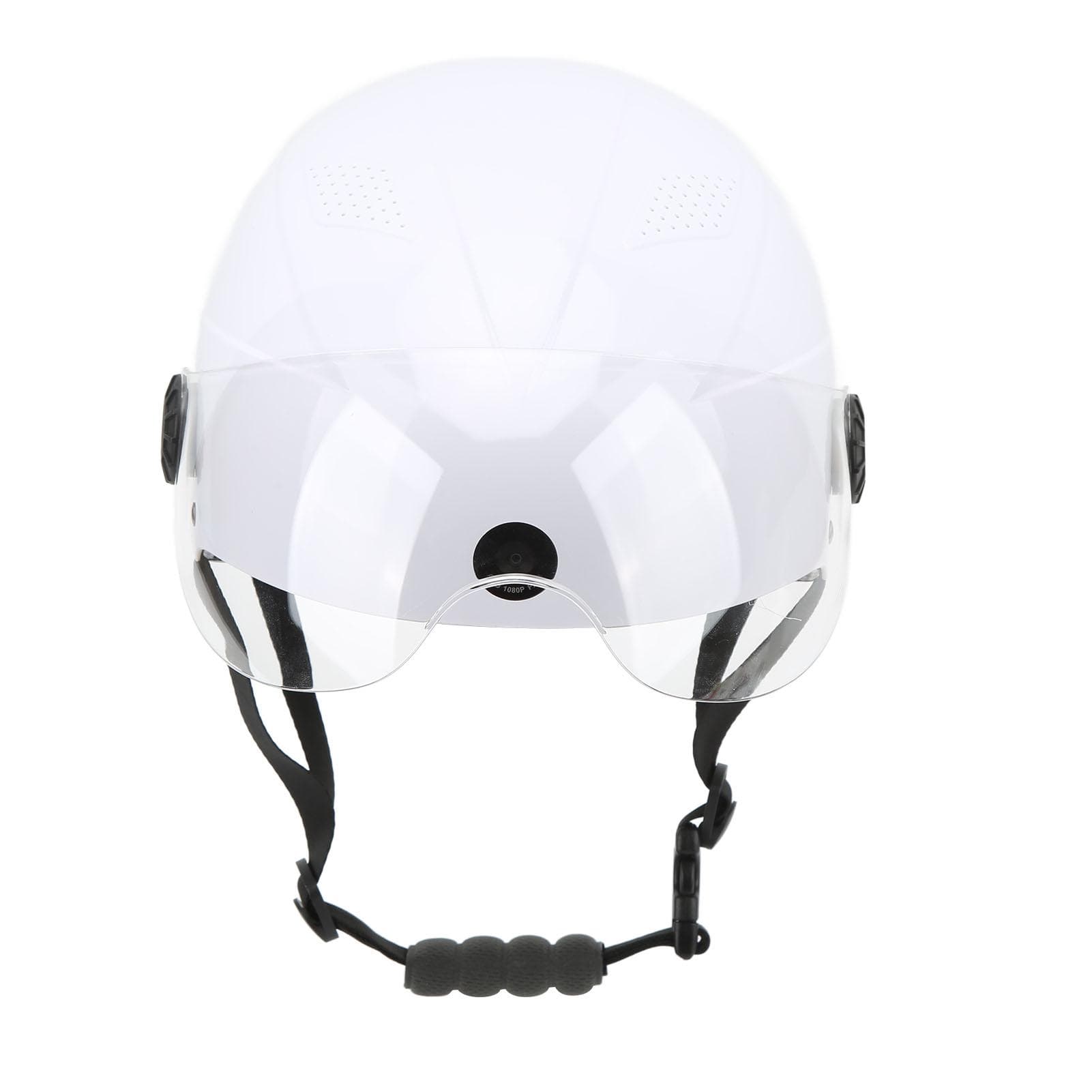 Smart Bike Bicycle Helmet with Wifi Bluetooth HD 1080P Front Camera 720P Rear Camera AI Voice