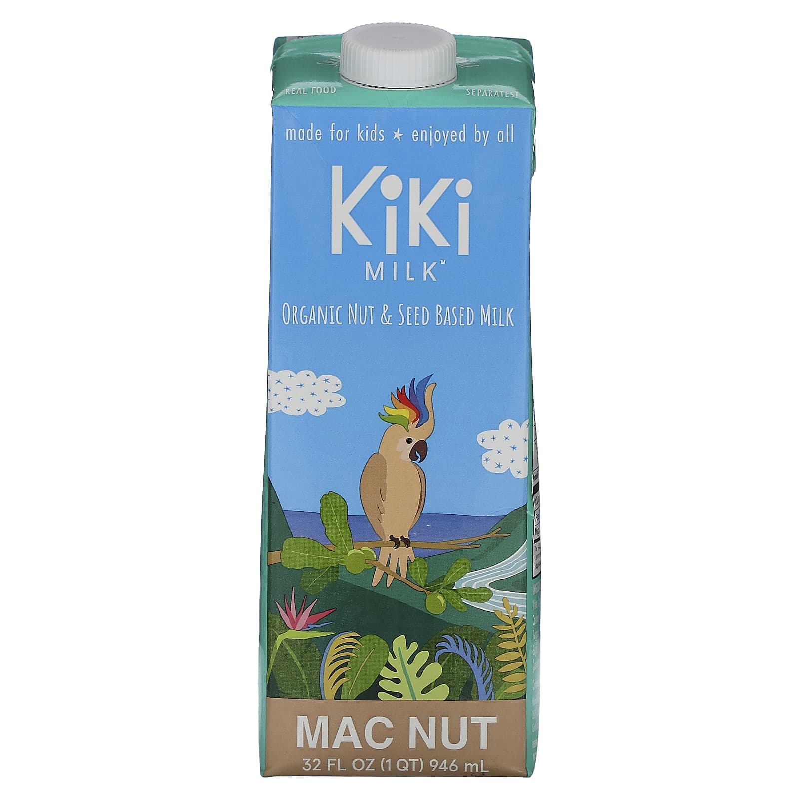 Kiki Milk, Organic Nut and Seed Milk, Mac Nut, 32 fl oz (946 ml)