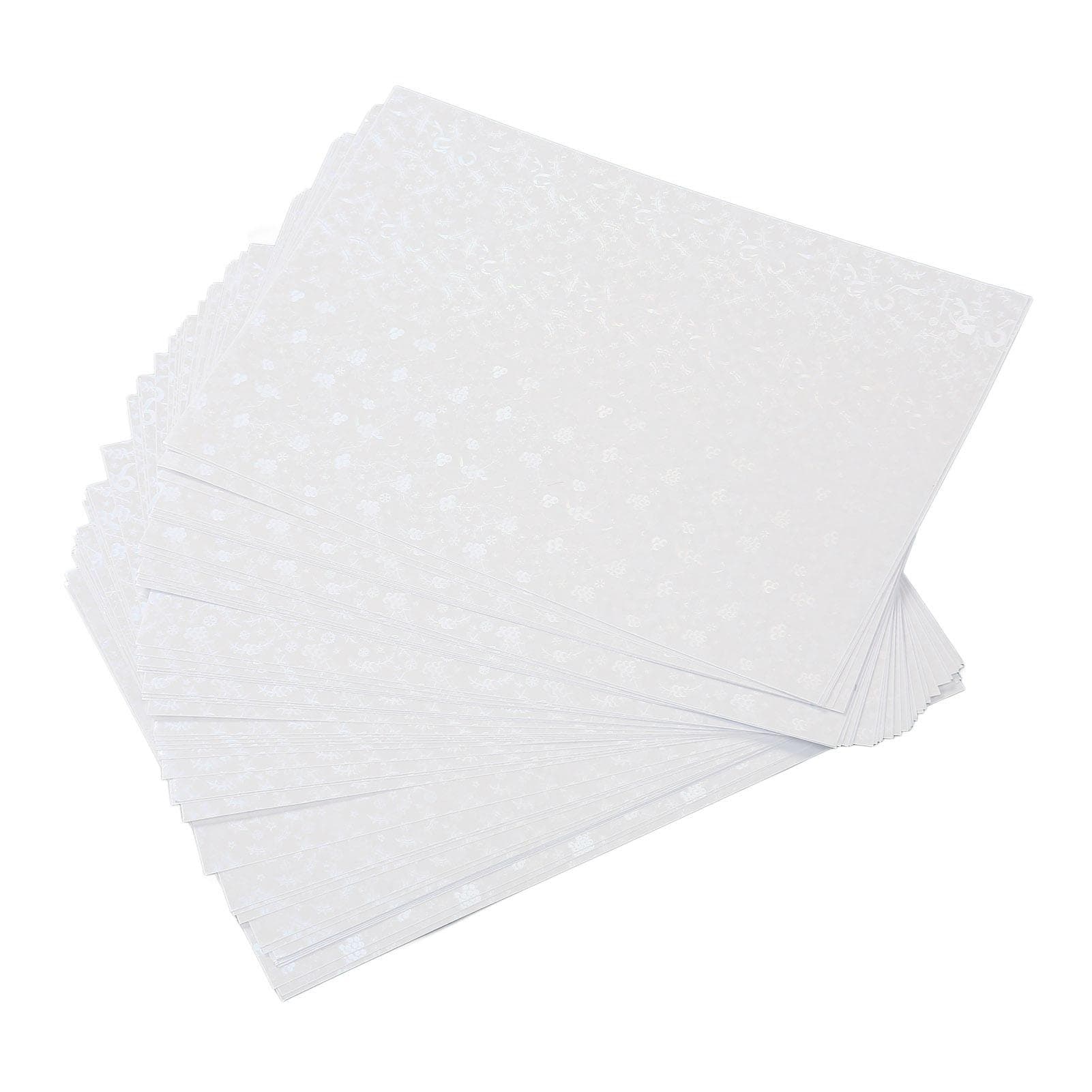 50 Sheets A4 Holographic Cold Laminate Sheet Cuttable Waterproof DIY Self Adhesive Laminating Film
