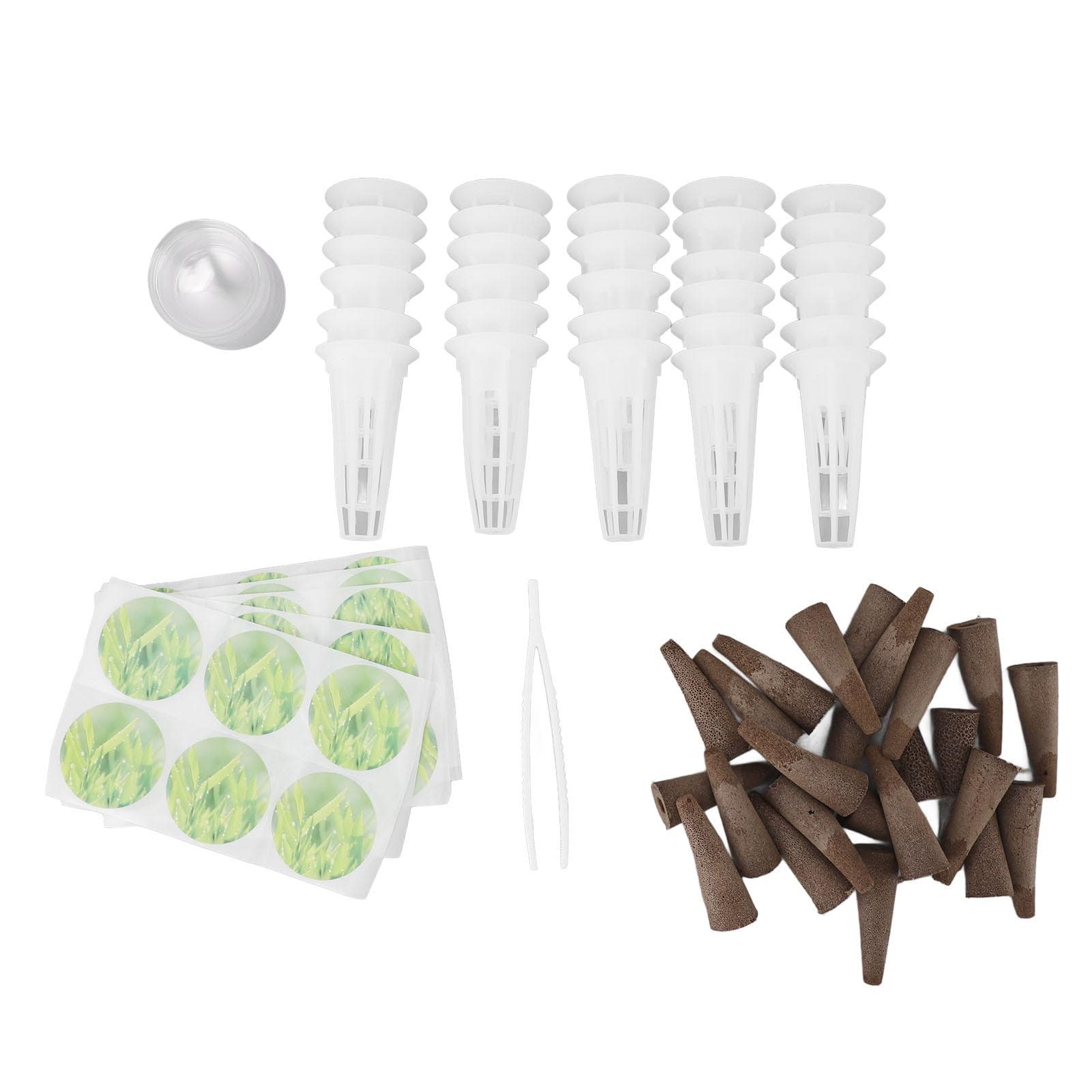 Hydroponic Pods Kit Plastic Peat Soilless Grow Baskets Domes Hydroponics Supplies for Indoor Garden