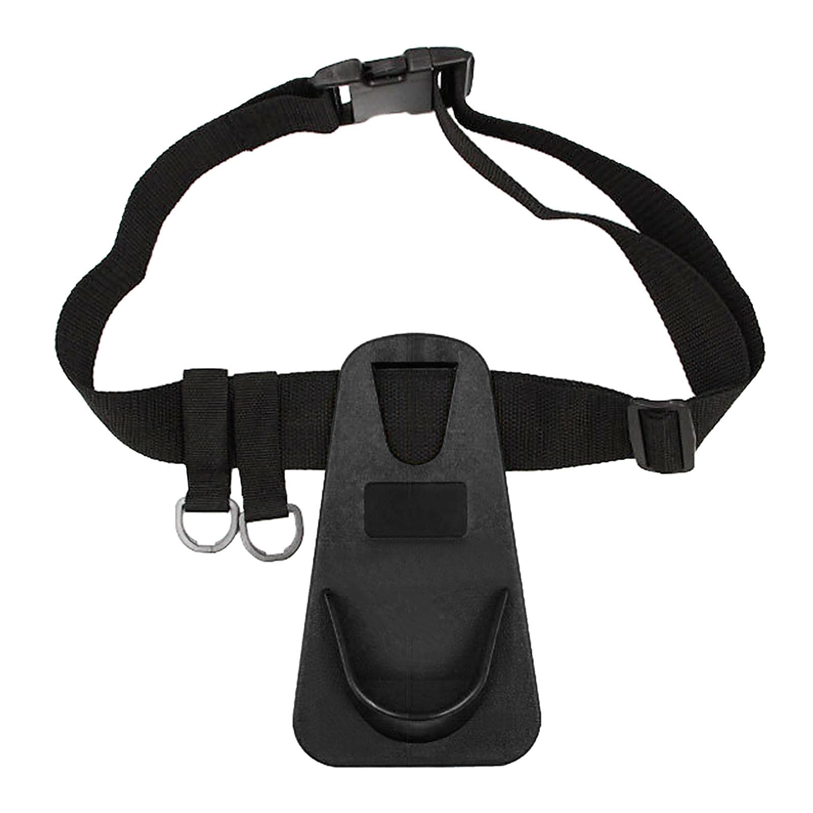 Fishing Rod Support Belt Adjustable Fishing Pole Waist Belt Fishing Tackle Holder Padded Waist Belt black