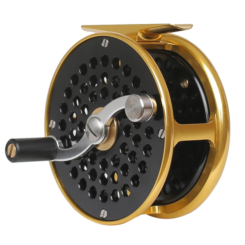 Kylebooker FR03 Classic Fly Reel For #3 to #9 Line Weight 5/6 weight gold