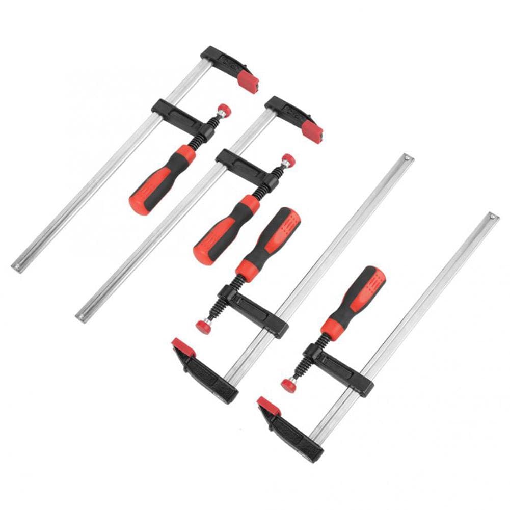 4Pcs Heavy Duty F Clamps Woodworking Bar Clips Quick Slide DIY Hand Tool Kit 50*300mm
