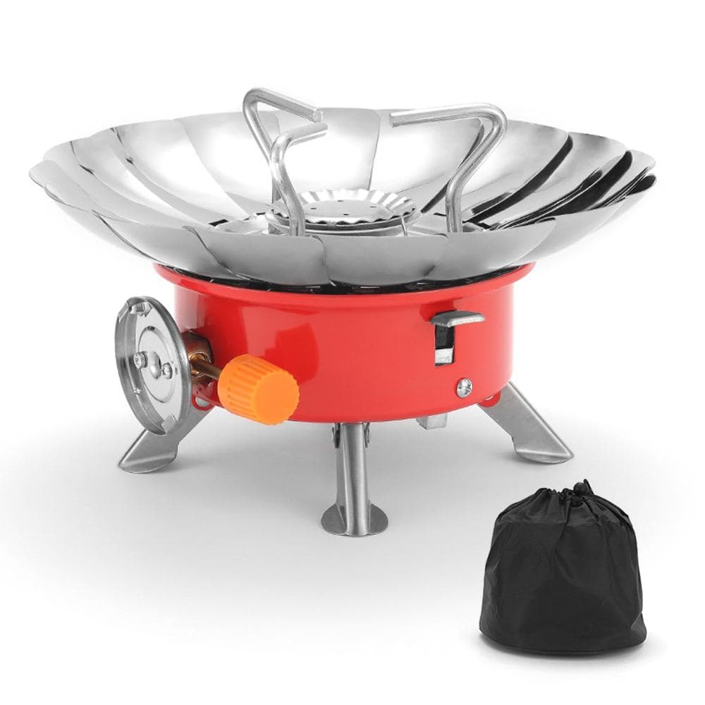 Outdoor Electronic Ignition Stoves Tourist Portable Cooking Accessory Foldable Gasstove Adjustable multicolour