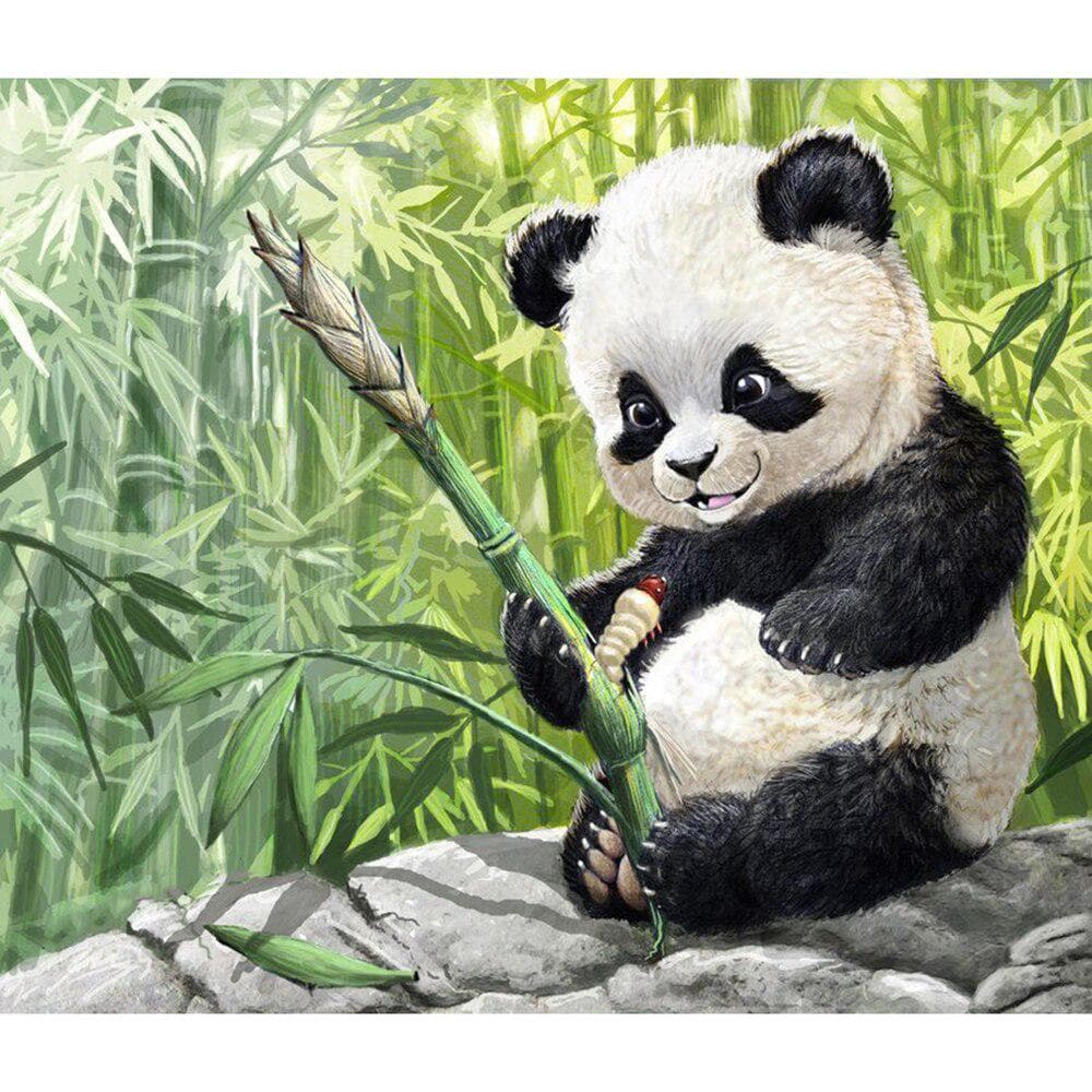 Full Diamond Embroidery Panda Diamond Painting Cross Stitch Diamond Mosaic Christmas Gift 20X30CM