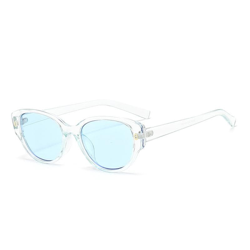 1PC Vintage Round Sunglasses Women Men Cat Eye Frame Sun Glasses Anti Glare UV Protection Unisex Eyewear MULTI