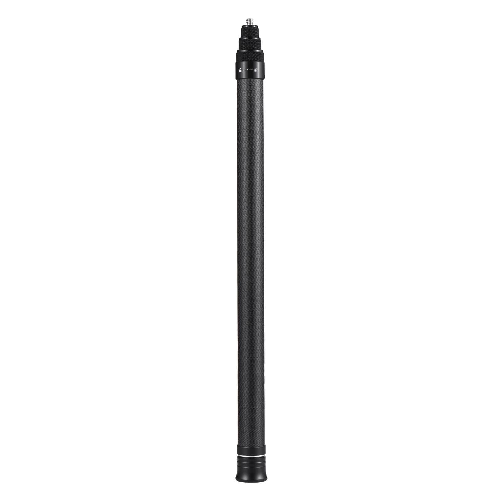 Portable Selfie Stick Carbon Fiber Stand Camera Bracket 1/4 Inch Screw Mount 36cm-150cm/14.2in-59in black