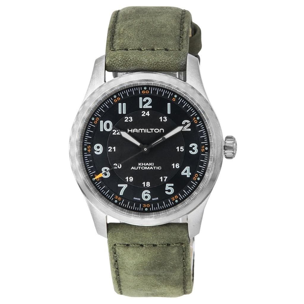 Hamilton Khaki Field Titanium Black Dial Automatic H70205830 100M Mens Watch black