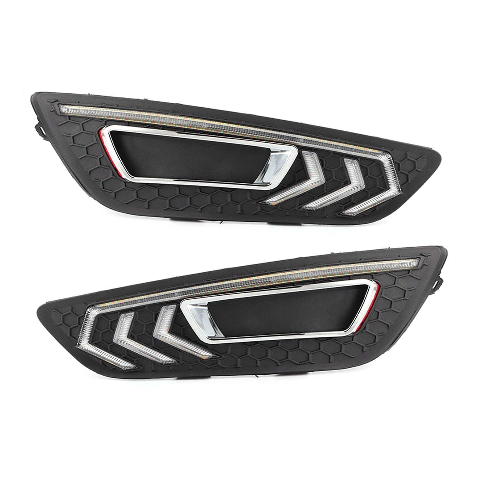 Car LED DRL Daytime Running Light 2 Colors Bright Lamp Fit for Ford Focus MK3 2015? 2018