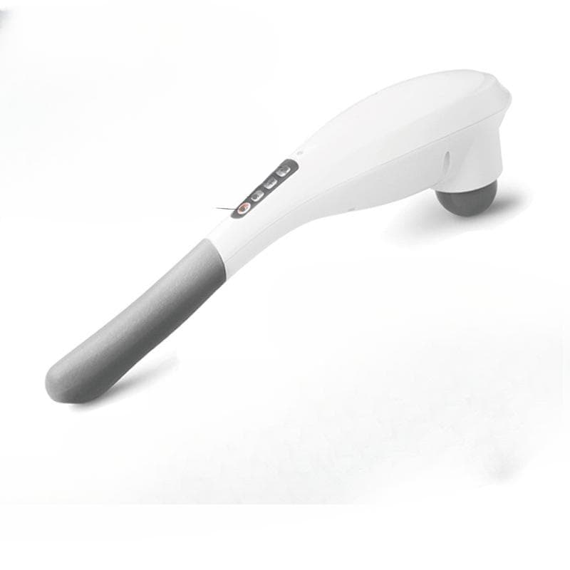 Electric Household Dolphin Massage Stick Multifunctional Handheld Back Beating Neck Waist Full Body Massager Gift white