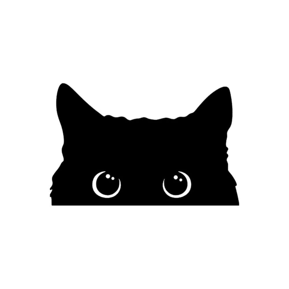 Styling Decorative Big Eyes Cat Sticker Car Window Sticker Auto Decoration Sticker Car Vinyl Decal A
