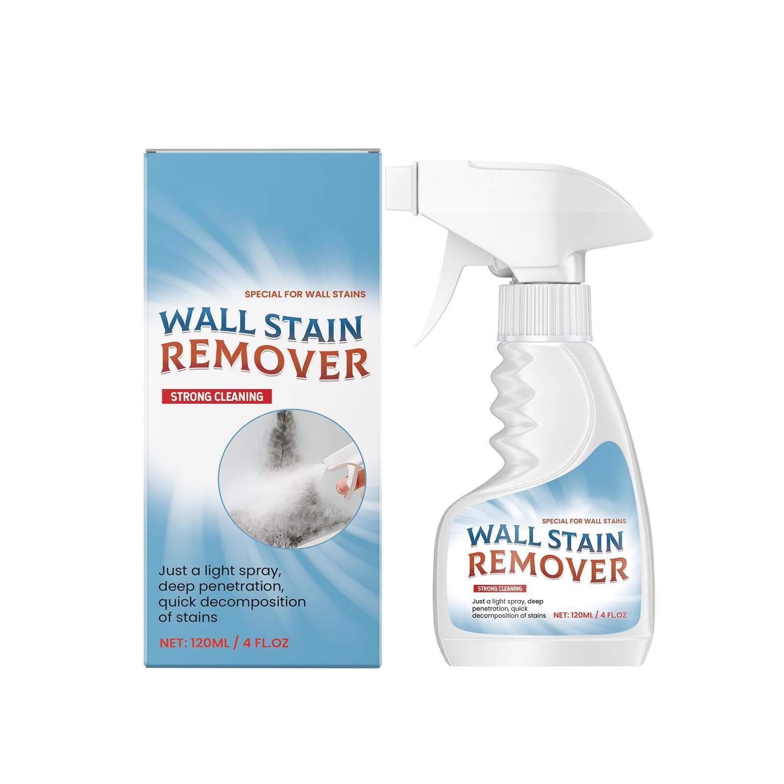 Wall Stain Remover, Water Stain, Wall Dirt, Bathroom And Toilet Mold Cleaner 120ml One Size