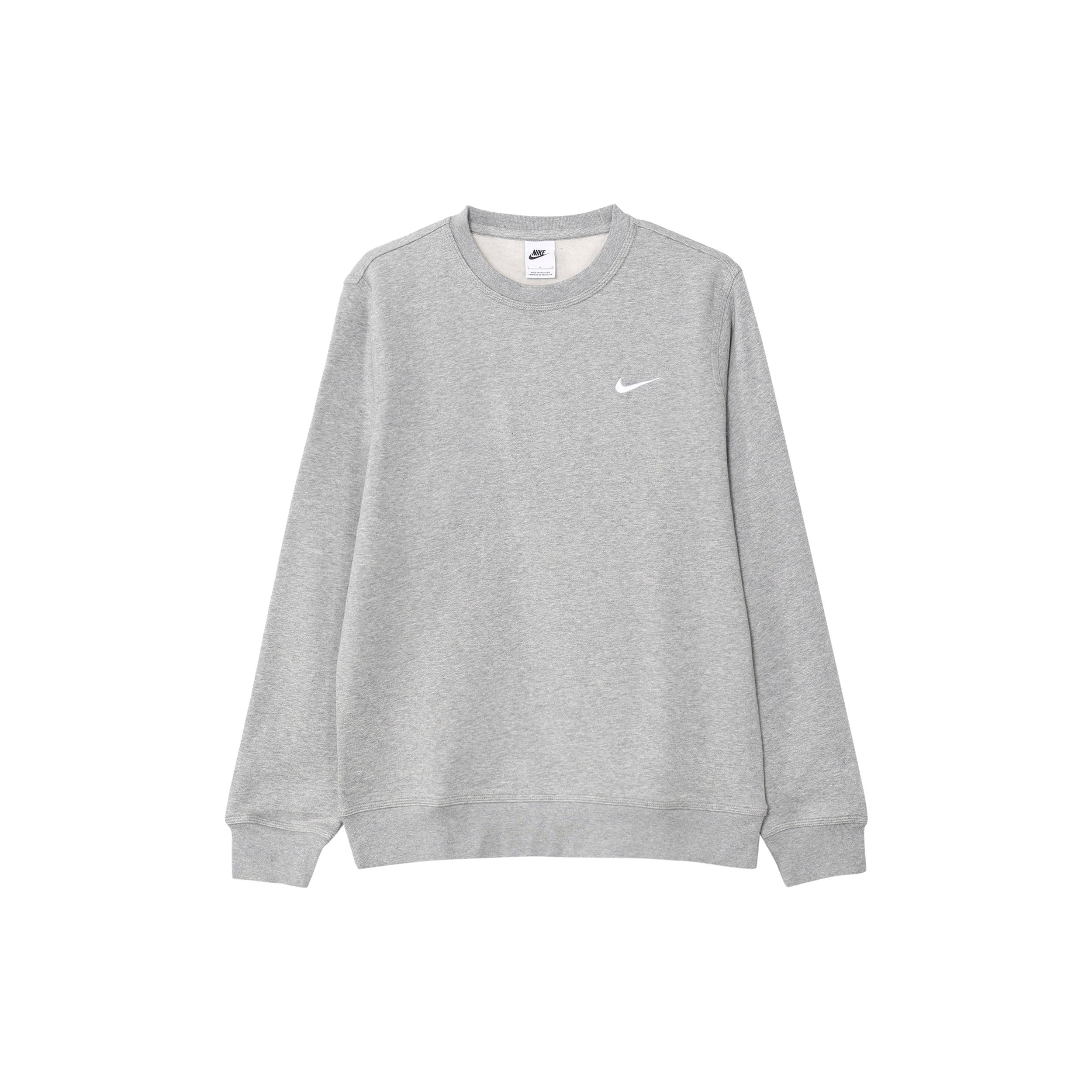 Nike Sportswear Club Fleece Pullover Sweatshirt Men Tops Charcoal-Heather 623459-063 M