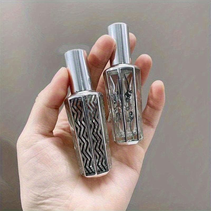 15ml Glass Perfume Bottle Portable Refillable Empty Containers Cosmetic Spray Atomizer Travel Sub-Bottle Ultra Mist Sprayer silver