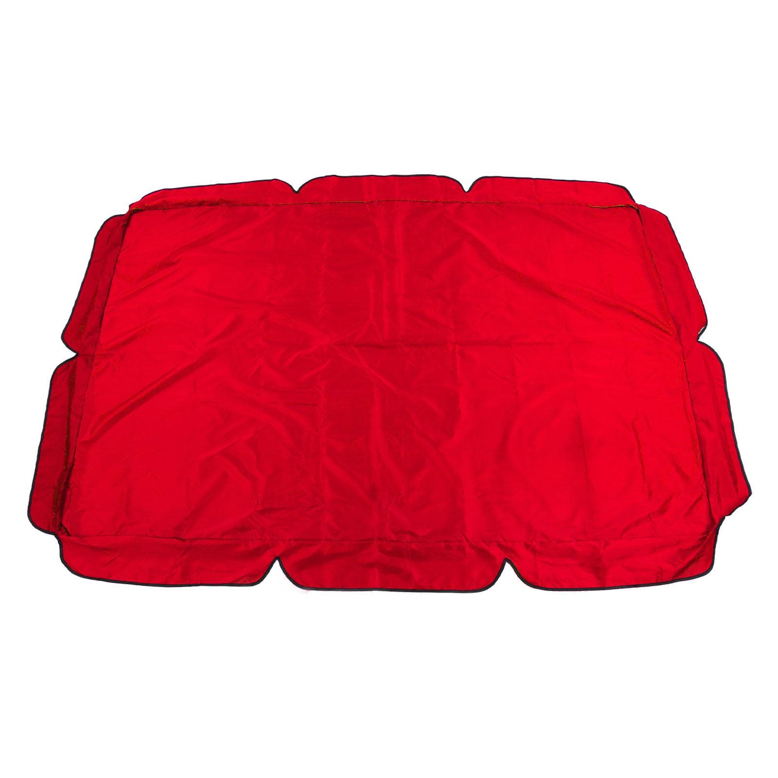 Outdoor Swing Canopy Waterproof Porch Top Cover Replacement UV Proof for Patio Yard Chair Black red