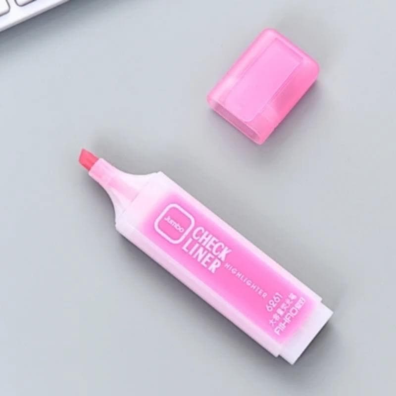 6 Colors Marker Liquid Highlighters Kawaii Gifts For Students Taking Notes Lovely Painting Office School Supplies Stationery pink