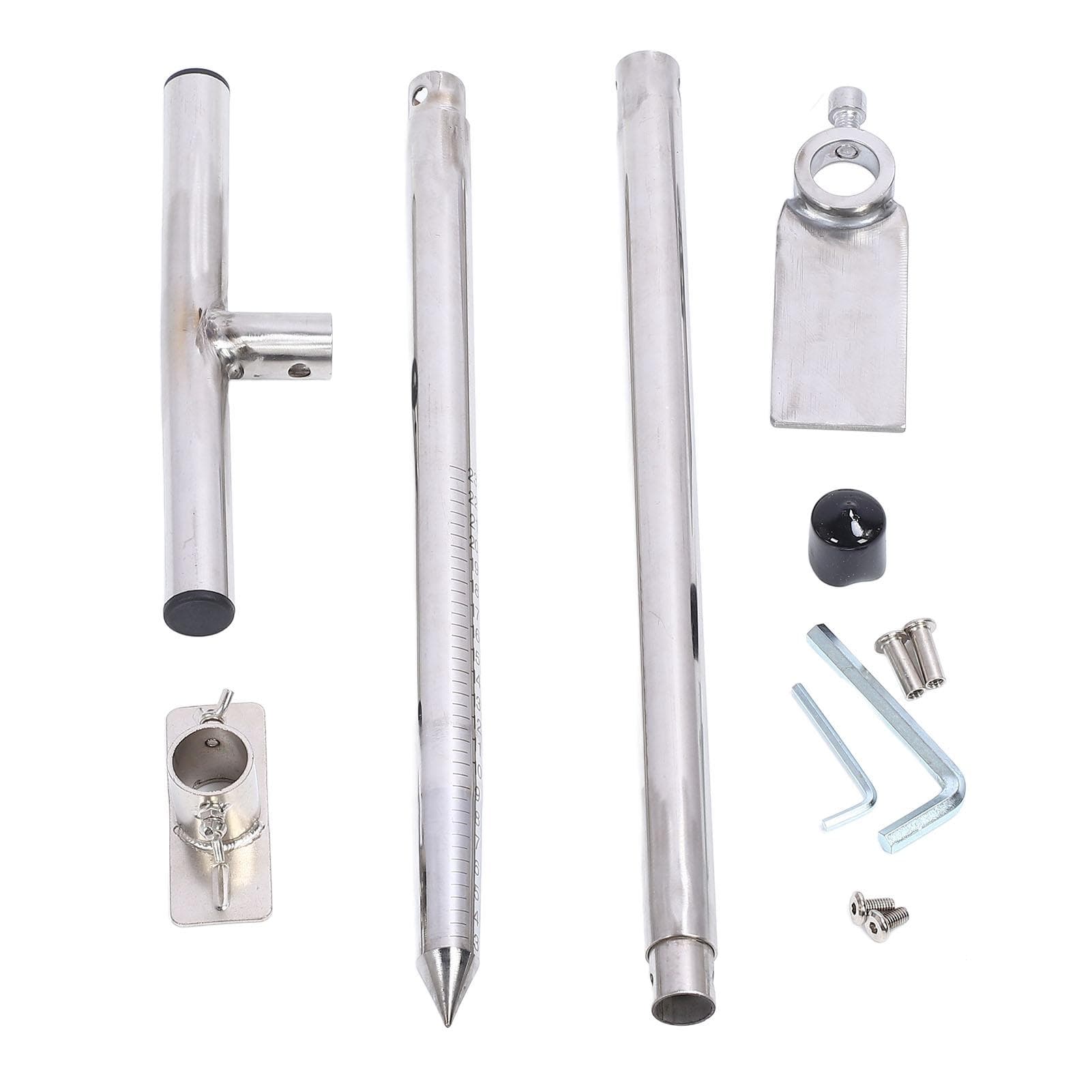 Soil Sampler Probe Stainless Steel Soil Probe with Foot Pedal Ergonomic T Handle Planting Tool