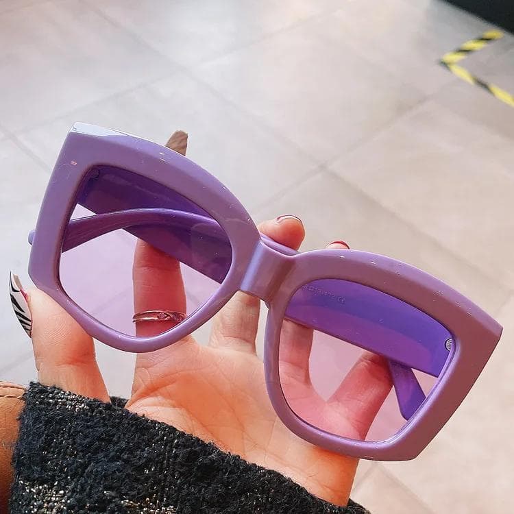 Square Sunglasses Women Vintage Non Prescription Eyewear Trendy Fashion Designer Glasses Lentes De Sol
