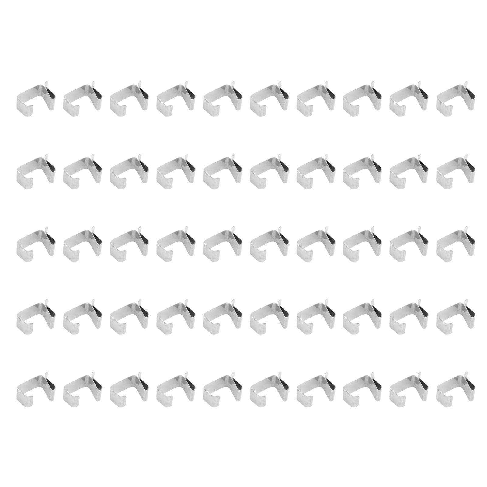 50Pcs Metal Christmas Lights Gutter Hooks Stainless Steel Christmas Lights Gutter Hangers S 20x14mm Small