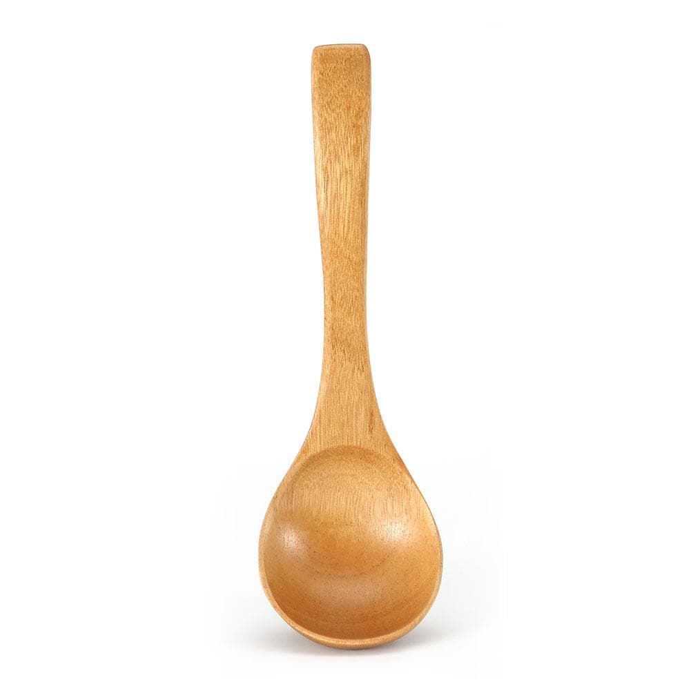 Natural Wooden Ladle Long Handle Spoon Kitchen Cooking Tool Utensils (#01)