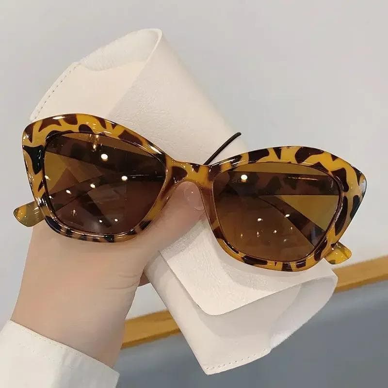 Vintage Cat Eye Sunglasses Retro Leopard Print Sun Glasses UV Protection Gafas Sol Mujer Summer Fashion Accessories as picture