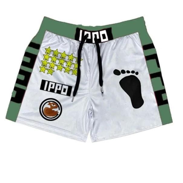 Ippo Anime Shorts Men Makunouchi Manga Print Gym Shorts Quick Dry Mesh Short Pants Cosplay Fitness Baggy Boxing Shorts 3XL