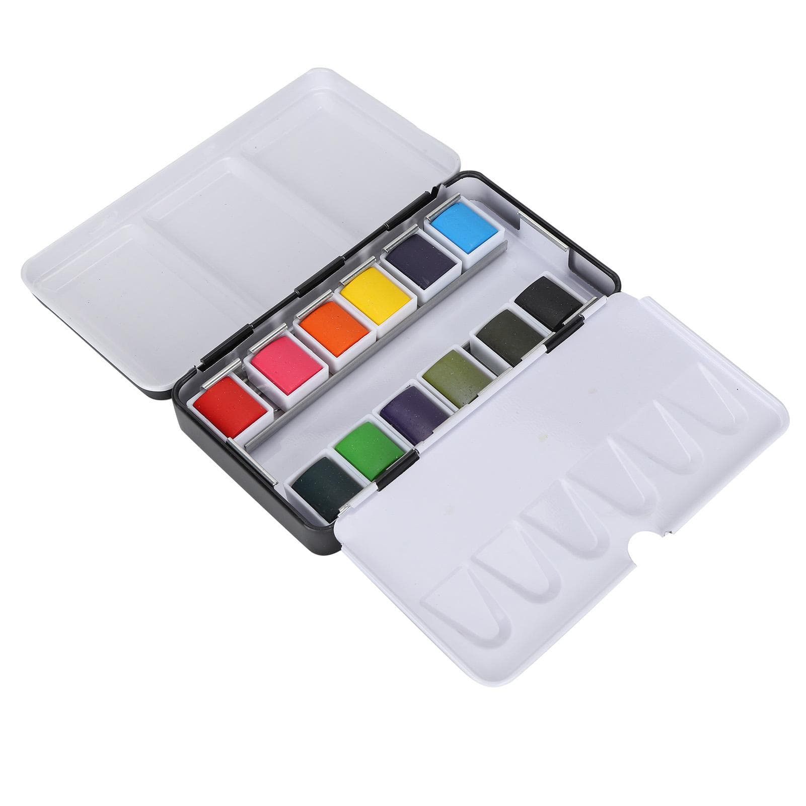 Watercolor Paint Portable Bright Color Watercolor Pigment Set Paint Supplies with Box24 Colors